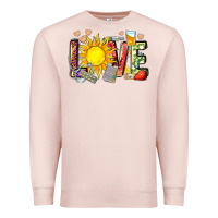 Pale Pink love summer nurse Premium Sweatshirt - Zillion Design Studio