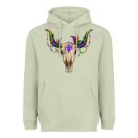Matcha mardi gras bullskull Heavyweight Hoodie - RanaPortraitStore