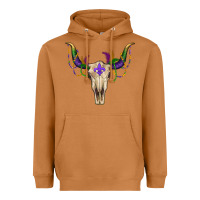 Meerkat mardi gras bullskull Heavyweight Hoodie - RanaPortraitStore