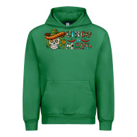 Emerald cinco de mayo skull Urban Hoodie - BarkalooDesign