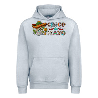 Heather Grey cinco de mayo skull Urban Hoodie - BarkalooDesign