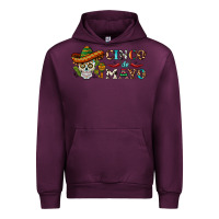 Mauve Wine cinco de mayo skull Urban Hoodie - BarkalooDesign