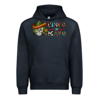 Navy cinco de mayo skull Urban Hoodie - BarkalooDesign