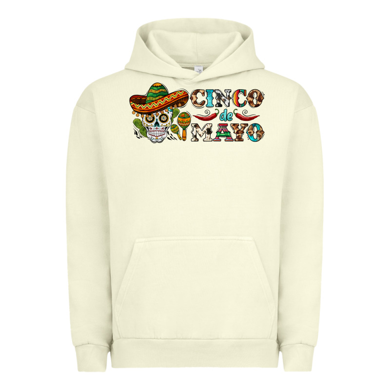 Cinco De Mayo Skull Urban Hoodie by BarkalooDesign | Teevron