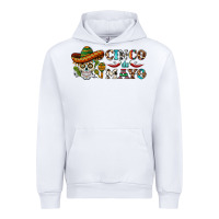 White cinco de mayo skull Urban Hoodie - BarkalooDesign