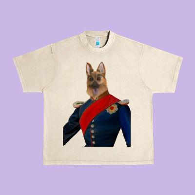 Pet Portraits, Custom Pet Portraits, Renaissance Pet Portraits, Custom Urban Heavy Tee Designed By Ranaportraitstore