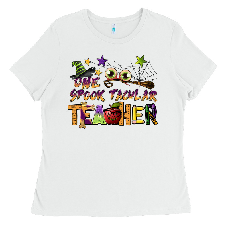 One Spook Tacular Teacher Ladies Tee by BarkalooDesign | Teevron