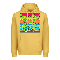 Antique Gold margarita serape seamless pattern Premium Hoodie - BundleAndBundleShop