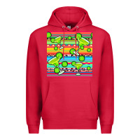 Cardinal margarita serape seamless pattern Premium Hoodie - BundleAndBundleShop