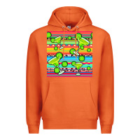 Carrot margarita serape seamless pattern Premium Hoodie - BundleAndBundleShop