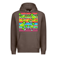 Coffee margarita serape seamless pattern Premium Hoodie - BundleAndBundleShop