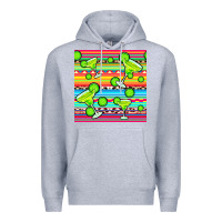 Heather Grey margarita serape seamless pattern Premium Hoodie - BundleAndBundleShop