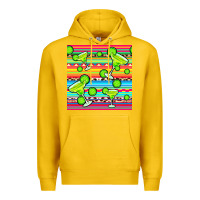 Lemon margarita serape seamless pattern Premium Hoodie - BundleAndBundleShop