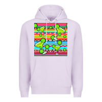 Lilac margarita serape seamless pattern Premium Hoodie - BundleAndBundleShop