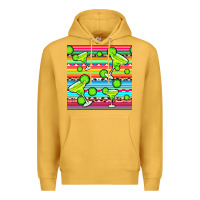 Mustard margarita serape seamless pattern Premium Hoodie - BundleAndBundleShop