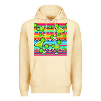 Pina Colada margarita serape seamless pattern Premium Hoodie - BundleAndBundleShop