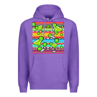 Purple margarita serape seamless pattern Premium Hoodie - BundleAndBundleShop