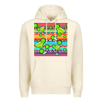 Sandshell margarita serape seamless pattern Premium Hoodie - BundleAndBundleShop