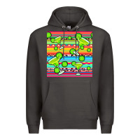 Smoke margarita serape seamless pattern Premium Hoodie - BundleAndBundleShop