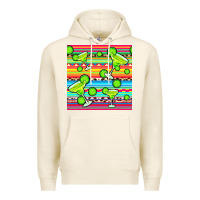 Tofu margarita serape seamless pattern Premium Hoodie - BundleAndBundleShop