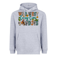 Heather Grey wild west long live cowboys Heavyweight Hoodie - Zillion Design Studio