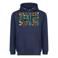 Navy wild west long live cowboys Heavyweight Hoodie - Zillion Design Studio