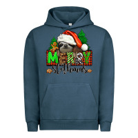 Pigment Midnight Navy merry slothmas Urban Hoodie - Jasminsmagicworld