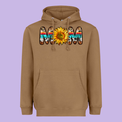 Mom Sunflower Heavyweight Hoodie Designed By Zillion Design Studio