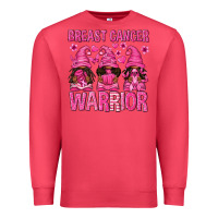 Cardinal Breast Cancer Warrior Afro Gnomes Premium Sweatshirt - texasbilliewilder
