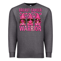 Charcoal Heather Breast Cancer Warrior Afro Gnomes Premium Sweatshirt - texasbilliewilder