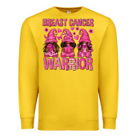 Lemon Breast Cancer Warrior Afro Gnomes Premium Sweatshirt - texasbilliewilder