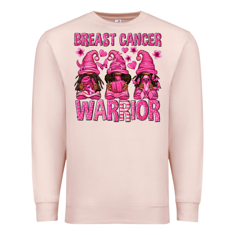 Breast Cancer Warrior Afro Gnomes Premium Sweatshirt by texasbilliewilder | Teevron