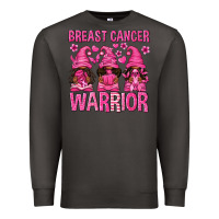 Smoke Breast Cancer Warrior Afro Gnomes Premium Sweatshirt - texasbilliewilder