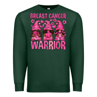 Sports Green Breast Cancer Warrior Afro Gnomes Premium Sweatshirt - texasbilliewilder