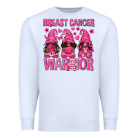 White Breast Cancer Warrior Afro Gnomes Premium Sweatshirt - texasbilliewilder