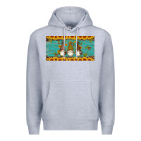 Heather Grey coffee gnomes Premium Hoodie - Artiststas