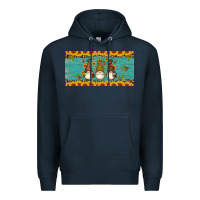 Navy coffee gnomes Premium Hoodie - Artiststas
