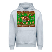 Heather Grey football leopard Urban Hoodie - NancyCooperArtShop