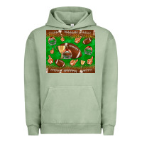 Pigment Oil Green football leopard Urban Hoodie - NancyCooperArtShop