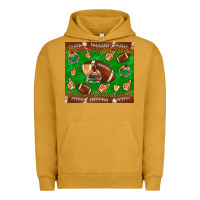 Pigment Peanut Butter football leopard Urban Hoodie - NancyCooperArtShop