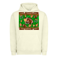 Pigment Pistachio football leopard Urban Hoodie - NancyCooperArtShop