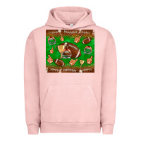 Pigment Salmon football leopard Urban Hoodie - NancyCooperArtShop