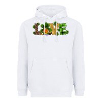 White st patricks day gnomes shamrock horseshoes love Heavyweight Hoodie - RanaPortraitStore