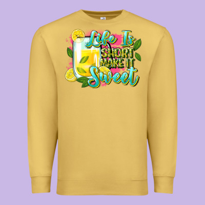 Life Is Premium Sweatshirt Designed By Zillion Design Studio