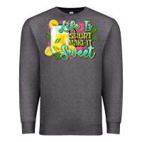 Charcoal Heather life is Premium Sweatshirt - Zillion Design Studio