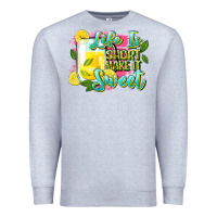 Heather Grey life is Premium Sweatshirt - Zillion Design Studio