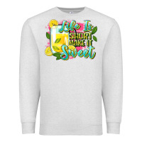 Oatmeal Heather life is Premium Sweatshirt - Zillion Design Studio
