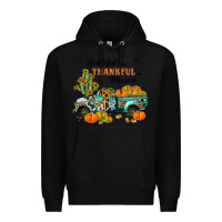 Black grateful thankful blessed Premium Hoodie - JahusDesignShop