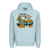 Blue Mist grateful thankful blessed Premium Hoodie - JahusDesignShop