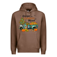 Chestnut grateful thankful blessed Premium Hoodie - JahusDesignShop